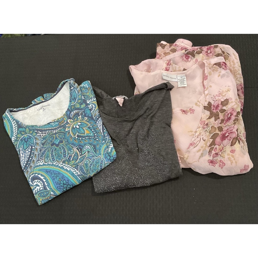 Mixed brand Womens Shirt Lot of 3 TShirts Casual Work Attire Professional Office